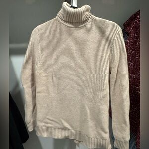 Cream J. Crew Rollneck Sweater, Size Small
